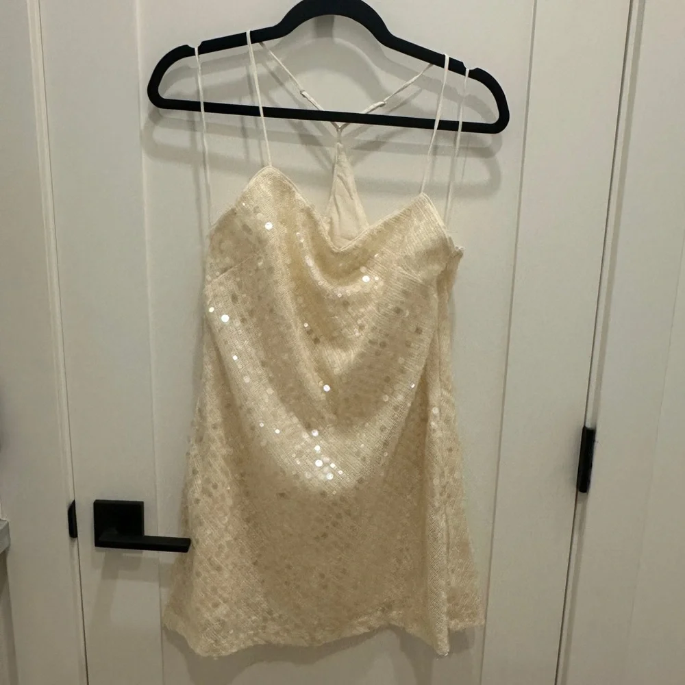 Abercrombie Embellished Slip Mini (Med Petite) worn once - Picture 3 of 4